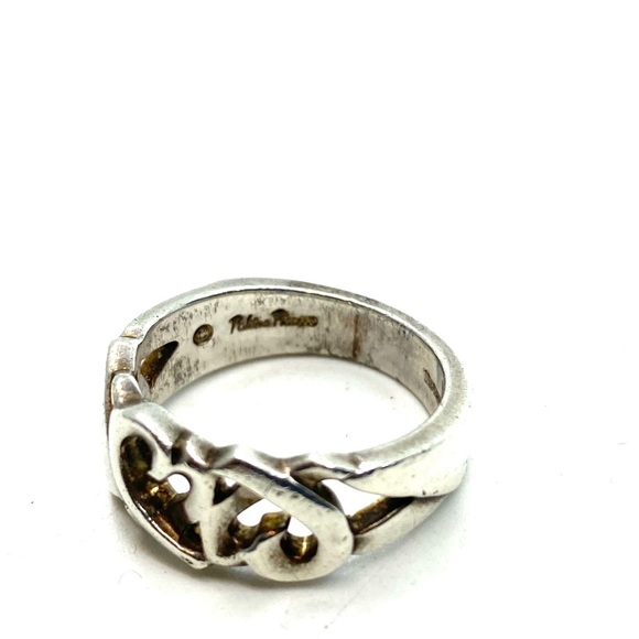 Tiffany & Co Sterling Silver Triple Heart Ring - Picture 5 of 7